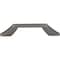 Jeffrey Alexander 96 mm Center-to-Center Brushed Pewter Square Royce Cabinet Pull 798-96BNBDL - alternate 3